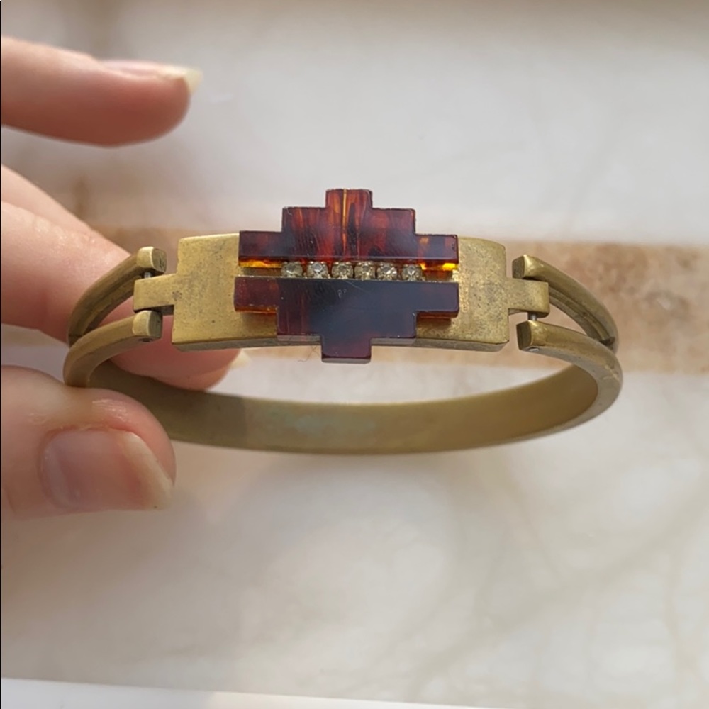 COPY - Sandy Hyun Anthropologie Hinge Bracelet - Tortoise